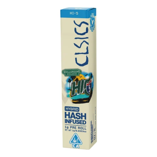 Clsics x Wellgreens Hi-5 Hash Infused Preroll