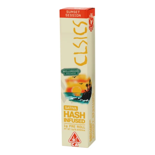 Clsics x Wellgreens Sunset Session Hash Infused Preroll